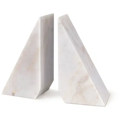 Regina Andrew Othello Marble Bookends (white) 7.75 Height