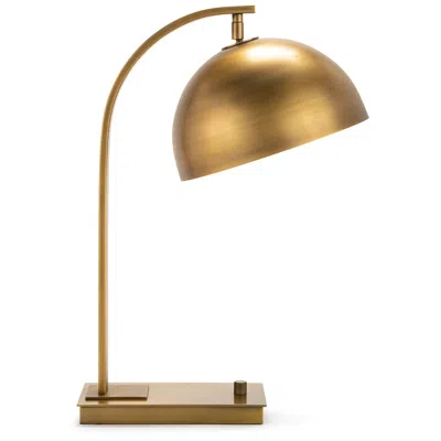 Regina Andrew Otto 20 1/2" High Modern Natural Brass Arc Desk Lamp