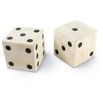 Regina Andrew Oversized Bone Gaming Dice Pair 3.75 Height In White