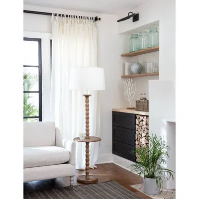 Regina Andrew Perennial Floor Lamp In Brown Genuine Leather