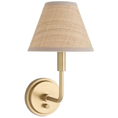 Regina Andrew Polly 14 1/4" High Natural Brass Wall Sconce