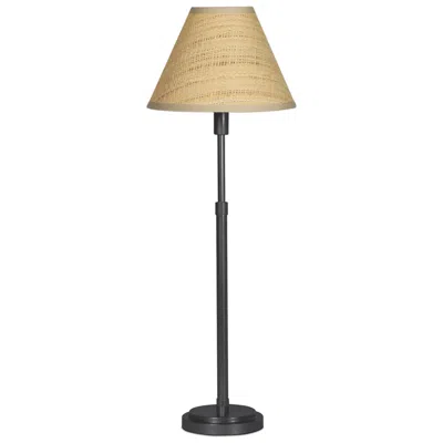 Regina Andrew Polly Buffet Lamp (blackened Brass With Rattan Shade)