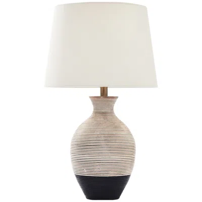 Regina Andrew Renwil Ignacio Mango Wood Black Whitewash Table Lamp 15x27x15"