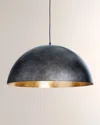 Regina Andrew Large Sigmund Pendant Lamp Shade In Black And Gold