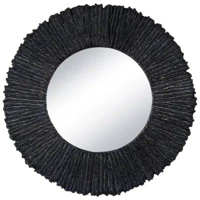 Regina Andrew Slate Mirror Round (black)