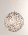 Regina Andrew Small Cheshire Gold Leaf Chandelier In Gold