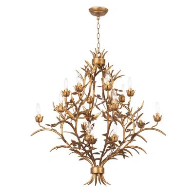 Regina Andrew Southern Luxe Trillium Chandelier In Brass