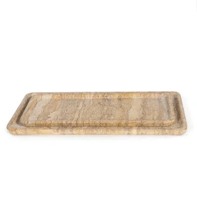 Regina Andrew Sutton Marble Tray Set In Brown