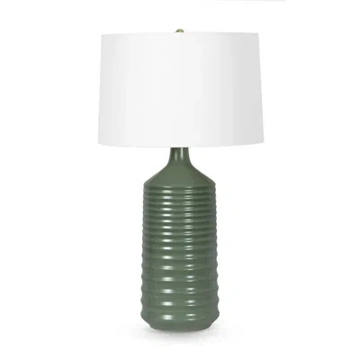 Regina Andrew Temperance Ceramic Table Lamp (olive) In Green