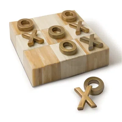 Regina Andrew Tic Tac Toe Flat Board In Brass