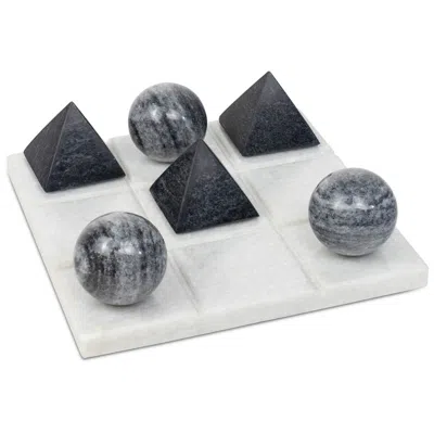 Regina Andrew Tic Tac Toe Marble Board (white) In Blue