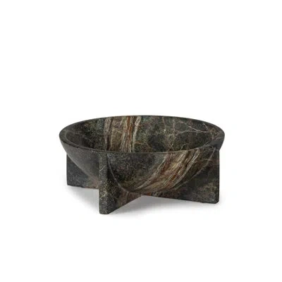 Regina Andrew Tribune Marble Bowl Large (green) In Green,black,brown