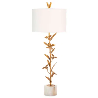 Regina Andrew Trillium 37" Modern Flower Brass Buffet Lamp