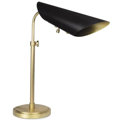 Regina Andrew Vest Table Lamp (blackened Brass And Natural Brass)