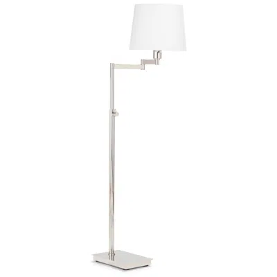 Regina Andrew Virtue 65" High Natural Brass Swing Arm Floor Lamp