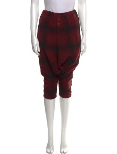 Pre-owned Regulation Yohji Yamamoto 2010's Straight Leg Pants In Red
