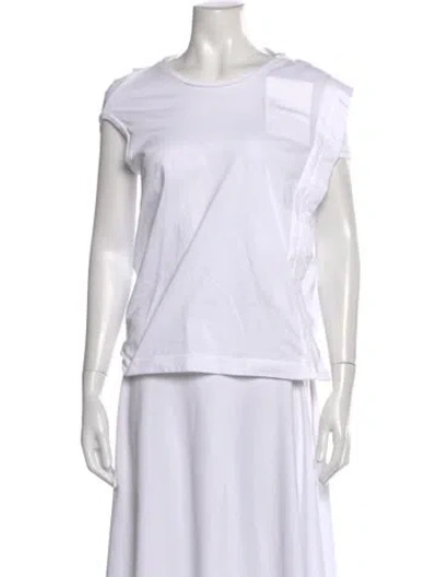 Pre-owned Regulation Yohji Yamamoto Crew Neck Short Sleeve Top In White