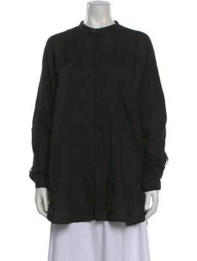 Pre-owned Regulation Yohji Yamamoto Long Sleeve Top In Black