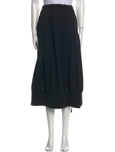 Pre-owned Regulation Yohji Yamamoto Midi Length Skirt In Black