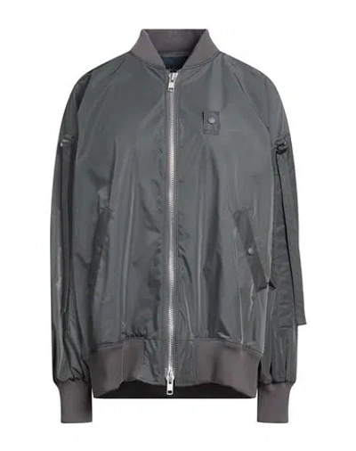 Regulation Yohji Yamamoto Woman Jacket Military Green Size 2 Polyester In Gray