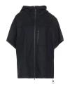 Regulation Yohji Yamamoto Woman Jacket Navy Size 2 Wool, Nylon, Linen In Black