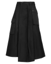 Regulation Yohji Yamamoto Woman Midi Skirt Black Size 3 Cotton In Black