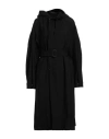 Regulation Yohji Yamamoto Woman Overcoat & Trench Coat Black Size 2 Wool In Black