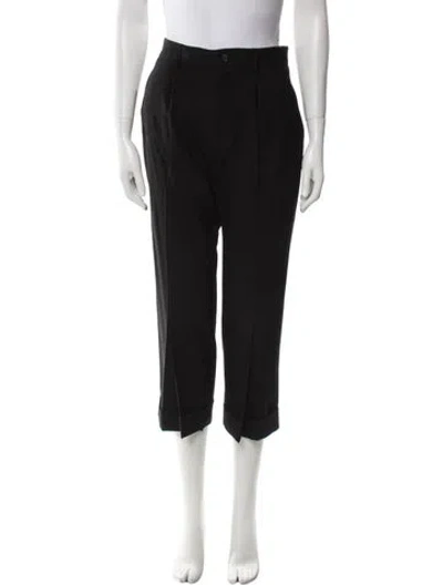 Pre-owned Regulation Yohji Yamamoto Wool Straight Leg Pants In Black