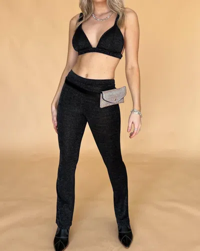 Rehab Horizon Pant Set In Black