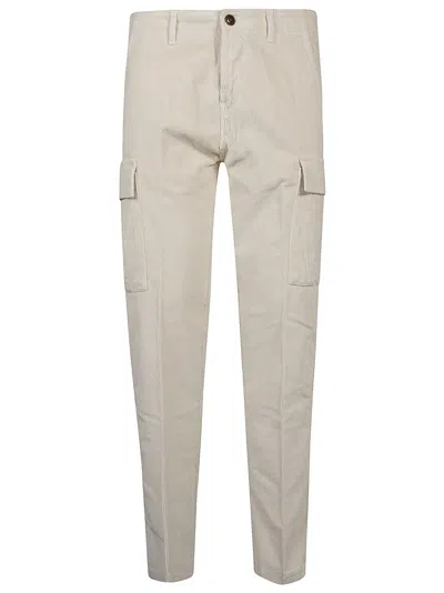 Rehash Beige Cotton Blend Trousers In Neutral