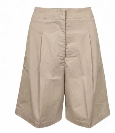 Rehash Beige Pleated Wide Leg Trouser In Brown