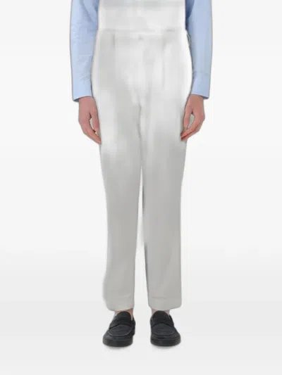 Re-hash Belt-loops Trousers In White