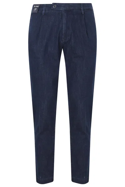 Re-hash Cotton Darts Chambray Denim Jeans In Blue