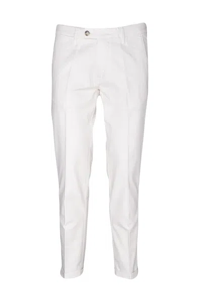 Re-hash Cropped White Trousers And Slim Fit In Gray