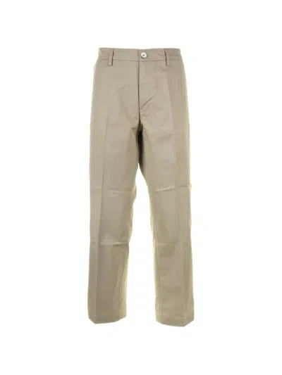 Re-hash High-waisted Trousers In Brown