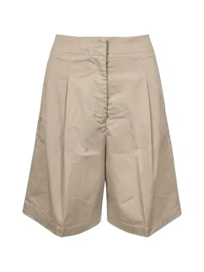 Re-hash Kiria Pleated Wide-leg Shorts In Neutral