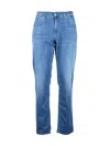 Re-hash Denim Cotton Polyester Elastane Stretch Jeans In Blue