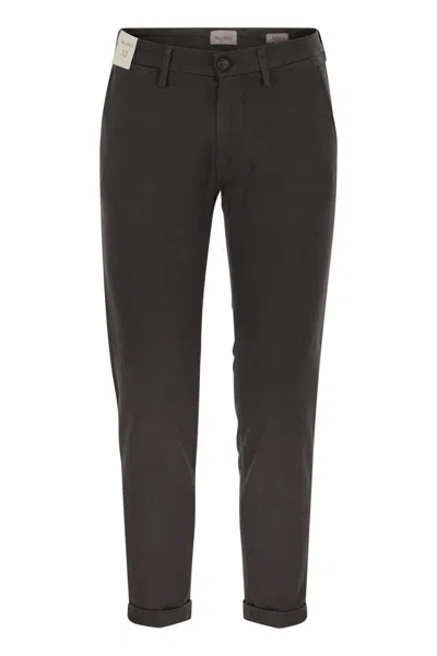 Rehash Mucha - Stretch Cotton And Lyocell Chino In Black