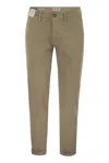 Rehash Mucha - Stretch Cotton And Lyocell Chino In Gray