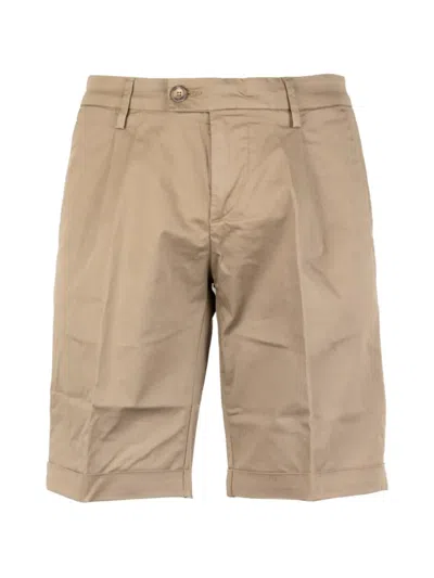 Re-hash Pleated Turn-up Shorts In Brown