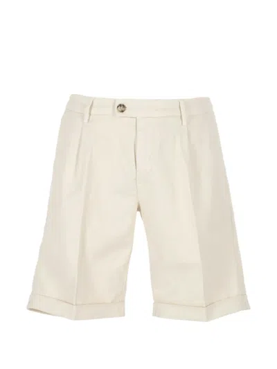 Re-hash Pleated Turn-up Shorts In Neutral