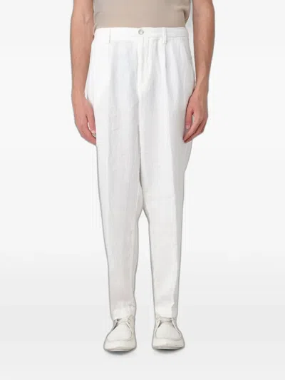 Re-hash Pleated-front Trousers In White