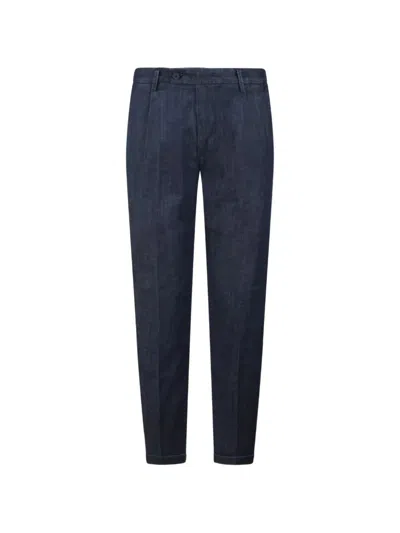 Re-hash Pressed-crease Tailored-cut Jeans In Blue