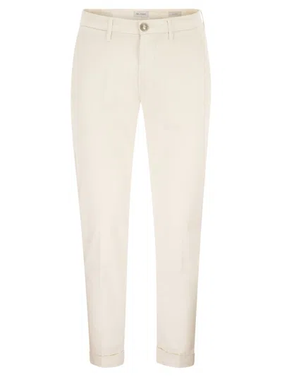 Re-hash Re Hash Tapered Fit Stretch Cotton And Lyocell Chinos In Neutral