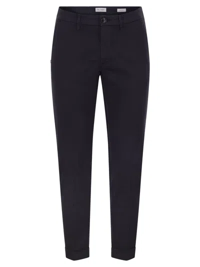 Re-hash Re Hash Tapered Fit Stretch Cotton And Lyocell Chinos In Black
