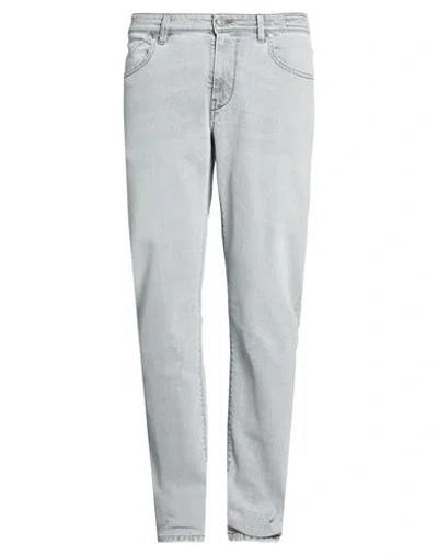 Re-hash Re_hash Man Jeans Grey Size 35 Cotton, Recycled Cotton, Elastane In Gray
