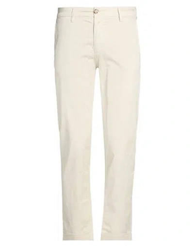 Re-hash Re_hash Man Pants Beige Size 31 Cotton, Elastane In White