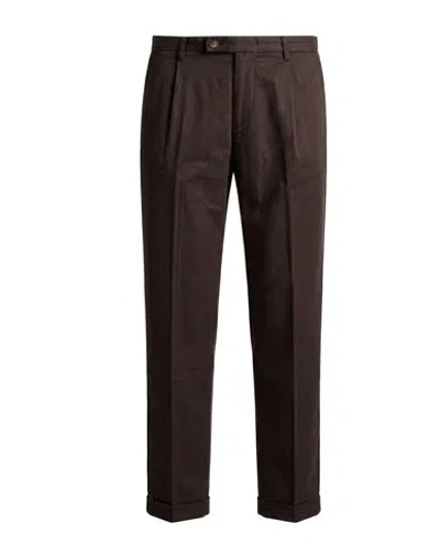 Re-hash Re_hash Man Pants Chocolate Brown Size 32 Cotton, Lyocell, Elastane
