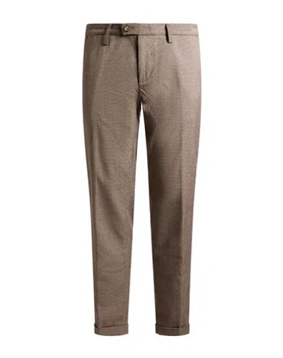 Re-hash Re_hash Man Pants Dark Brown Size 33 Polyester, Viscose, Elastane