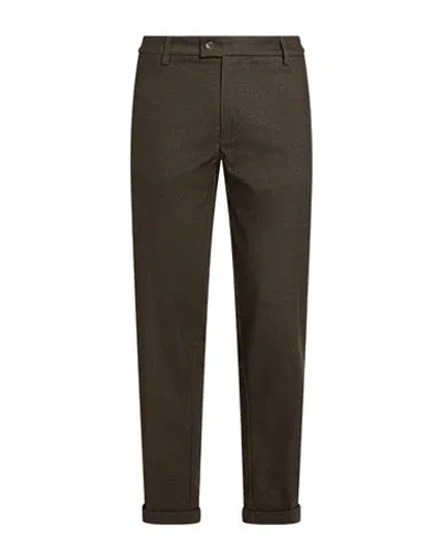 Re-hash Re_hash Man Pants Dark Green Size 40 Lyocell, Polyester, Viscose, Elastane In Brown